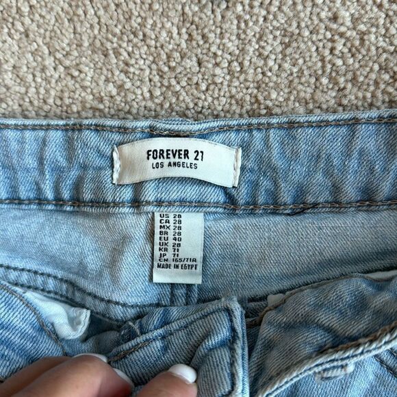 Denim distressed skirt - Picture 2 of 5